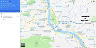 Хостелы Sheni Hostel Тбилиси Четырехместный номер с видом на горы-3